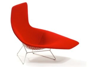 Gepolsterte Chaiselongue aus Stoff | Knoll | Bertoia