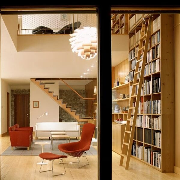 Mit Kufengestell gepolstertes Fussbank | Knoll | Bertoia - Image 5