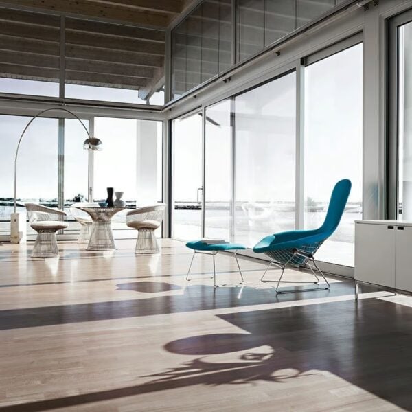 Mit Kufengestell gepolstertes Fussbank | Knoll | Bertoia - Image 2