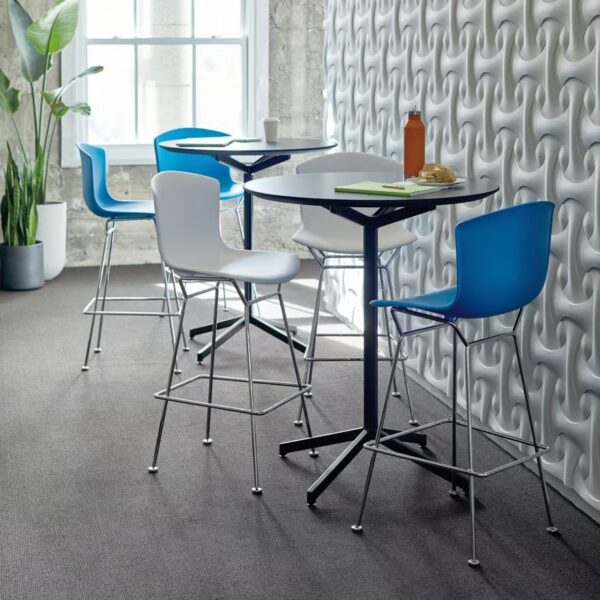 Hocker aus Kunststoff mit Rückenlehne | Knoll | Bertoia - Image 5