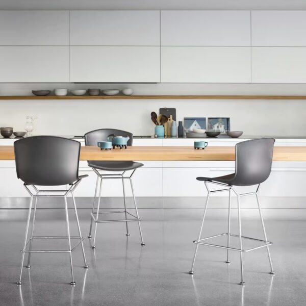 Hocker aus Kunststoff mit Rückenlehne | Knoll | Bertoia - Image 4