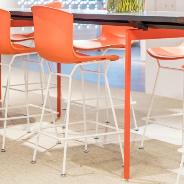 Hocker aus Kunststoff mit Rückenlehne | Knoll | Bertoia - Image 7