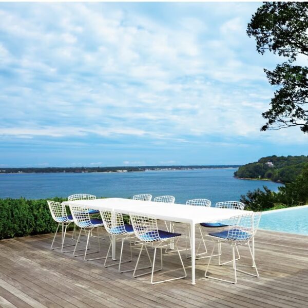 Mit Kufengestell Gartenstuhl aus Stahl mit integriertem Kissen | Knoll | Bertoia - Image 5