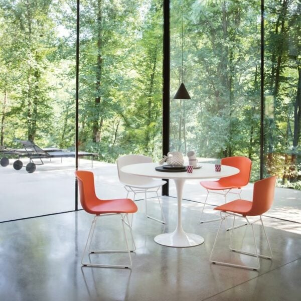 Mit Kufengestell Stuhl aus Kunststoff | Knoll | Bertoia - Image 5