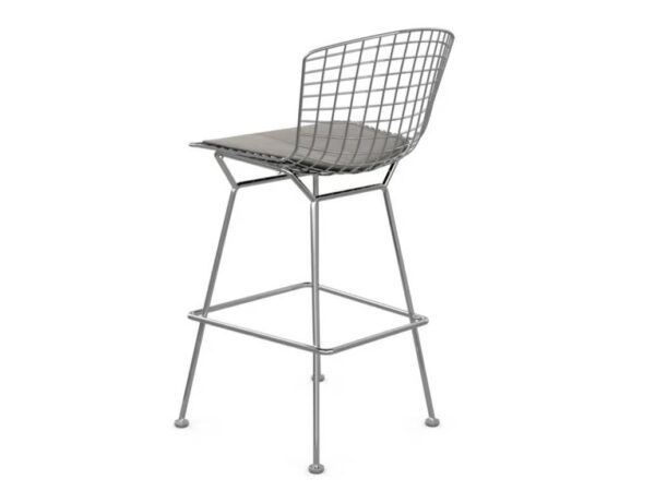 Hocker aus Stahl mit gepolsterter Sitzfläche | Knoll | Bertoia - Image 2