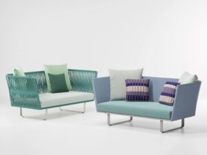 2-Sitzer Gartensofa aus Stoff | Kettal | Bitta