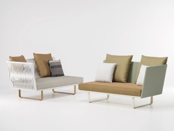 Modulares 2-Sitzer Gartensofa aus Stoff | Kettal | Bitta