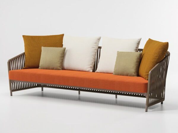 3-Sitzer gepolstertes Gartensofa aus Stoff | Kettal | Bitta Lounge - Image 2