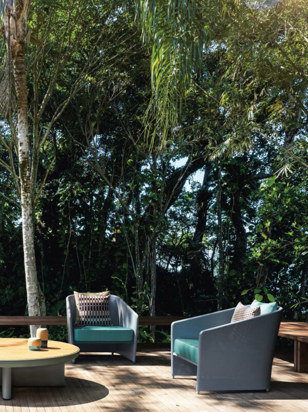 Gepolsterter Gartensessel aus Stoff mit Armlehnen | Kettal | Bitta Lounge - Image 4