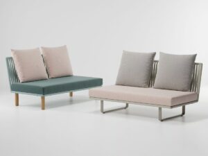 Modulares Gartensofa aus Stoff | Kettal | Bitta