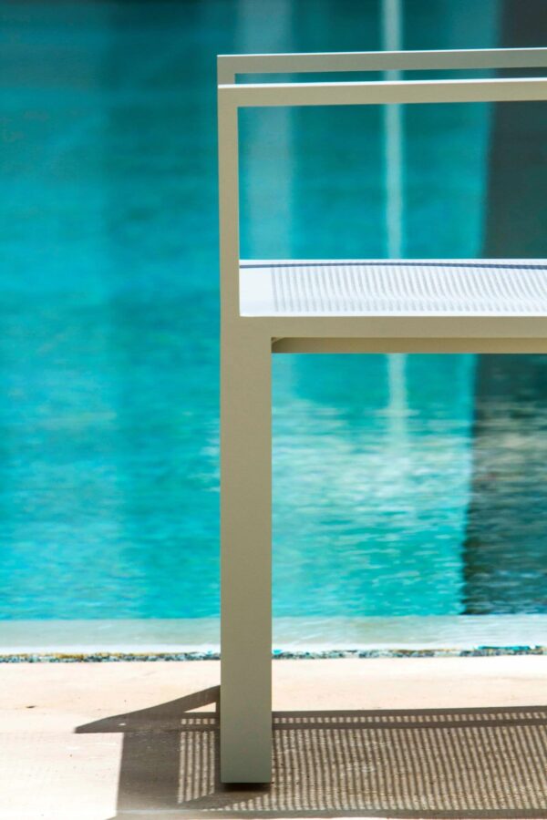 Mit Kufengestell Gartenstuhl aus Thermolackiertem Aluminium | GANDIABLASCO | Blau - Image 12