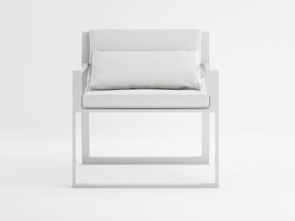 Lounge Gartensessel aus Thermolackiertem Aluminium mit Armlehnen | GANDIABLASCO | Blau - Image 2