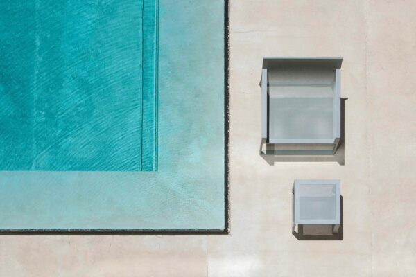 Lounge Gartensessel aus Thermolackiertem Aluminium mit Armlehnen | GANDIABLASCO | Blau - Image 3
