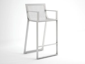 Hocker aus Thermolackiertem Aluminium | GANDIABLASCO | Blau