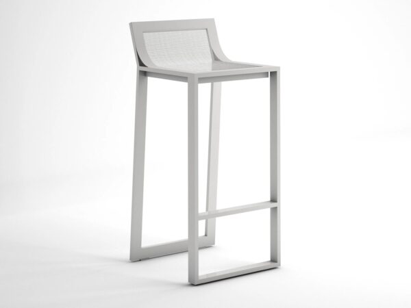 Hocker aus Thermolackiertem Aluminium | GANDIABLASCO | Blau