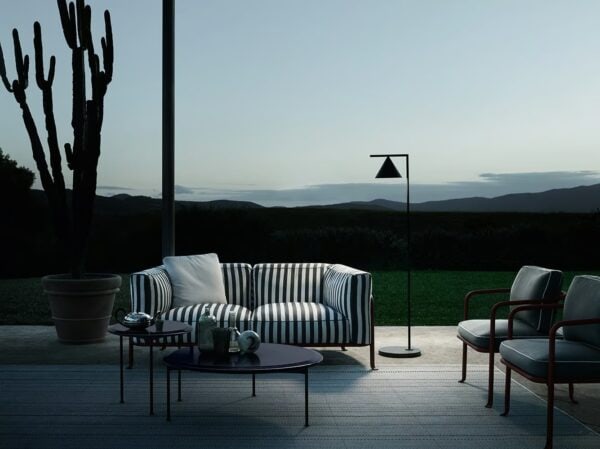 Gepolsterter Gartenstuhl aus Stoff mit Armlehnen | B&B Italia Outdoor | Borea - Image 9