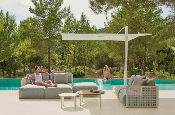 Quadratischer Sitzpouf für den Aussenbereich aus Stoff | GANDIABLASCO | Bosc - Image 3
