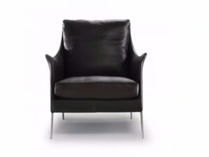 Sessel aus Leder mit Armlehnen | Flexform | Boss
