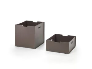 Aufbewahrungsbox aus gegerbtem Leder | Flexform