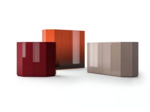 Sideboard aus MDF mit Flügeltüren mit integrierter Beleuchtung | Cassina