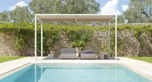 Gartenpavillon aus Aluminium und Holz | Paola Lenti - Image 3