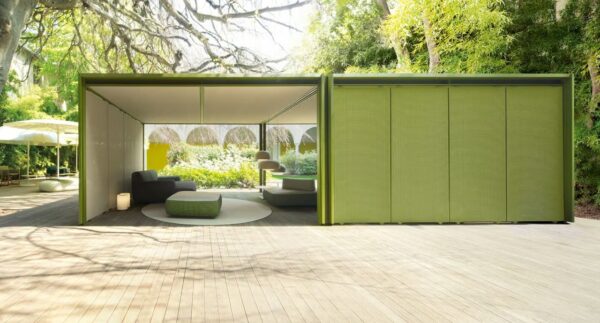 Gartenpavillon aus Aluminium und Holz | Paola Lenti - Image 4