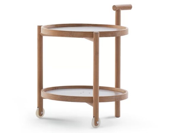 Garten-Servierwagen aus Edelstahl und Holz | RODA | Caddy