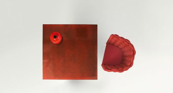 Quadratischer Tisch mit 4-Speichen-Kreuzfuss | Paola Lenti - Image 3