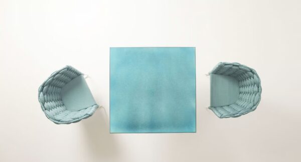 Quadratischer Tisch mit 4-Speichen-Kreuzfuss | Paola Lenti - Image 4