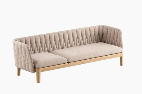3-er Gartensofa aus Stoff und Teakholz mit abnehmbarem Bezug | Royal Botania | Calypso Lounge - Image 3