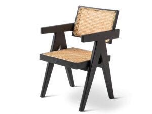 Stuhl aus wiener Stroh mit Armlehnen | Cassina | Capitol Complex