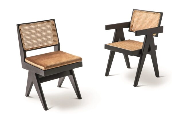 Stuhl aus wiener Stroh mit Armlehnen | Cassina | Capitol Complex - Image 3