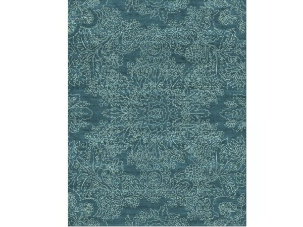 Blumen- Teppich aus Wolle | Living Divani