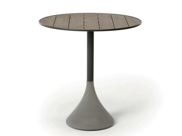 Runder Gartentisch aus Teakholz | Ethimo | Concreto