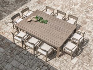 Rechteckiger Gartentisch aus Holz | Ethimo | Costes