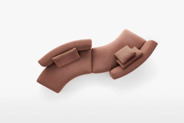 Modulares Geschwungenes Sofa aus Stoff | MDF Italia | Cosy - Image 2