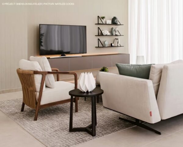 Sessel aus Stoff mit abnehmbarem Bezug mit Armlehnen | Flexform | Crono - Image 4
