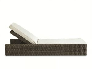 Verstellbarer Gartenliege mit Rollen | Ethimo | Cube