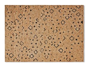 Geometrischer Handgefertigter Teppich aus Jute | Cassina | Ténéré
