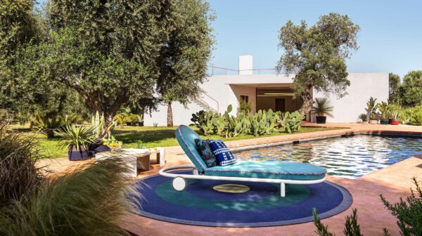 Gartenliege aus Stoff mit Rollen | Cassina | Trampoline - Image 7