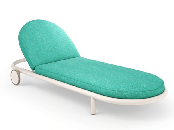 Gartenliege aus Stoff mit Rollen | Cassina | Trampoline
