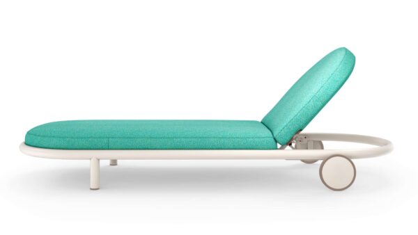 Gartenliege aus Stoff mit Rollen | Cassina | Trampoline - Image 2