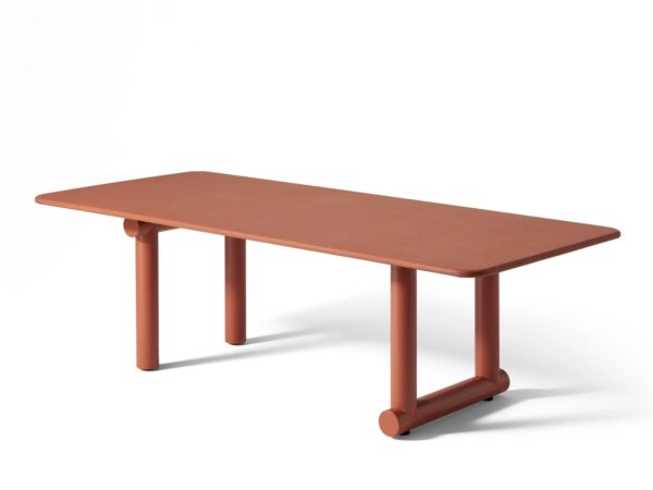Gartentisch aus pulverbeschichtetem Aluminium | Cassina | Trampoline