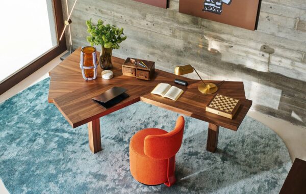 Schreibtisch / Tisch aus Walnuss | Cassina - Image 3