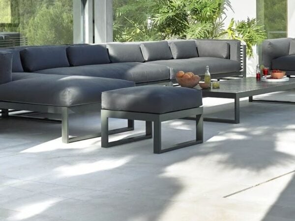 Rechteckiger Sitzpouf für den Aussenbereich aus Stoff | GANDIABLASCO | DNA - Image 6