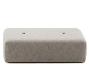 Rechteckiger Sitzpouf für den Außenbereich aus Stoff | RODA | Double