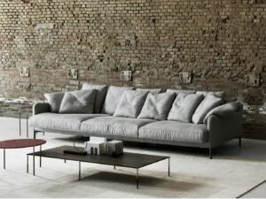 Sofa aus Stoff mit abnehmbarem Bezug | Living Divani | Dumas