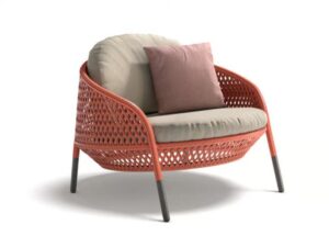 Gartensessel aus synthetischer Faser mit Armlehnen | DEDON | AHNDA