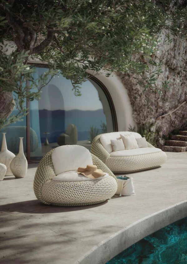 2-Sitzer Gartensofa aus synthetischer Faser | DEDON | ATOLO - Image 5