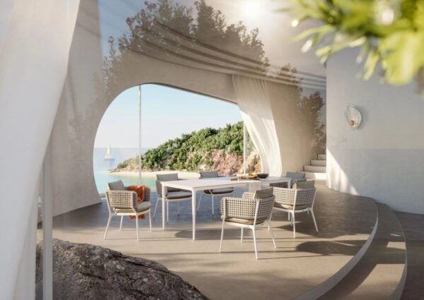 Gartenstuhl aus Stoff mit Armlehnen | DEDON | BELLMONDE - Image 2